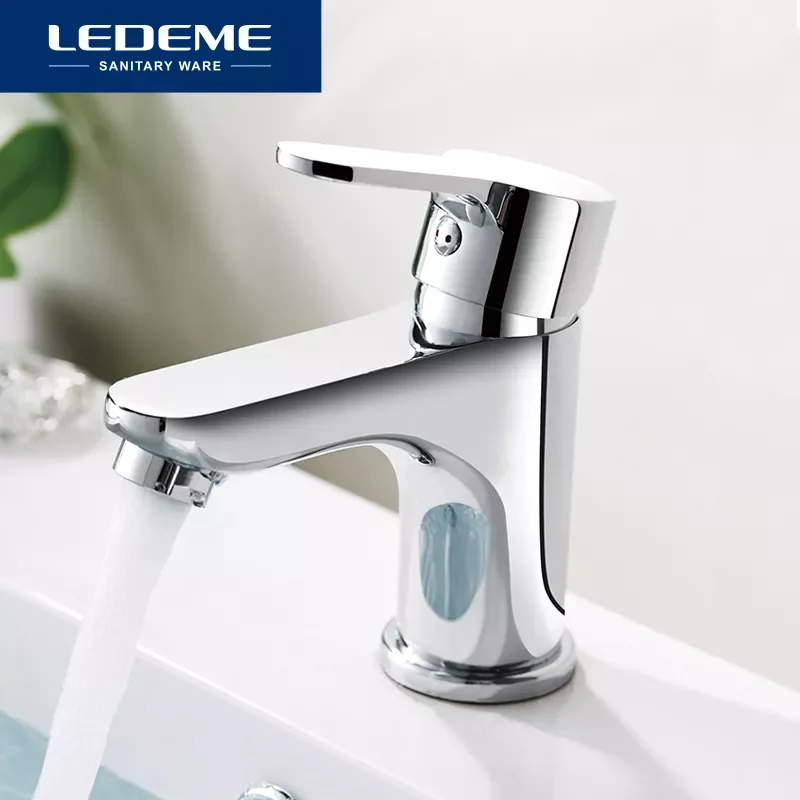 

Basin Faucets Stylish Basin Faucet Brass Vessel Contracted Round Finish Chrome Modern Waterfall Faucets L1003