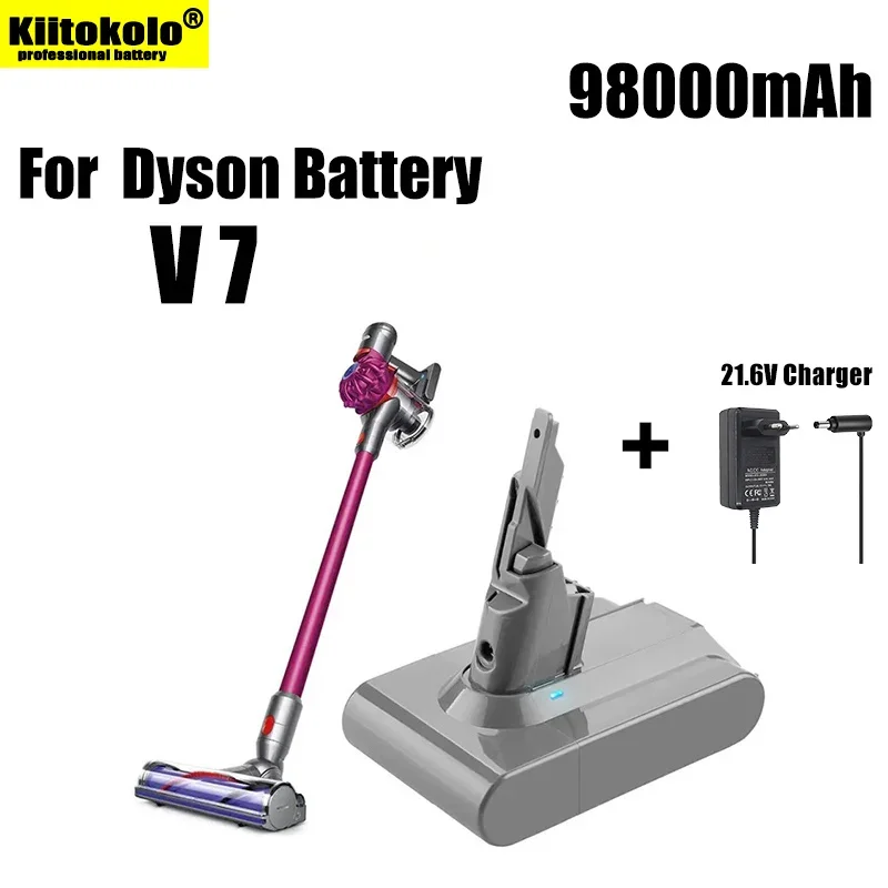 

Bonacell 21.6V Batterie for Dyson V6 V7 V8 V10 Series SV12 DC62 SV11 Sv10 Handheld Vacuum Cleaner Spare Battery