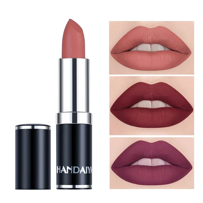 

Sexy Rose Purple Lipgloss Matte 12 Colors Lip Gloss Velvety Lipstick Liquid Matte Waterproof Lip Tint Sexy Lip Makeup Cosmetic