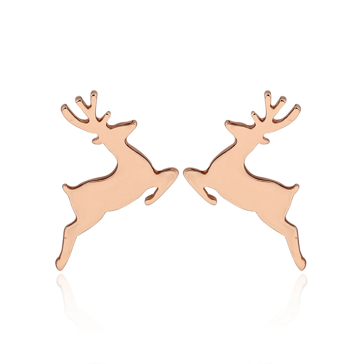 

New Mini Running Deer Studs Female Fashion Cute Temperament Animal Stainless Steel Christmas Gift