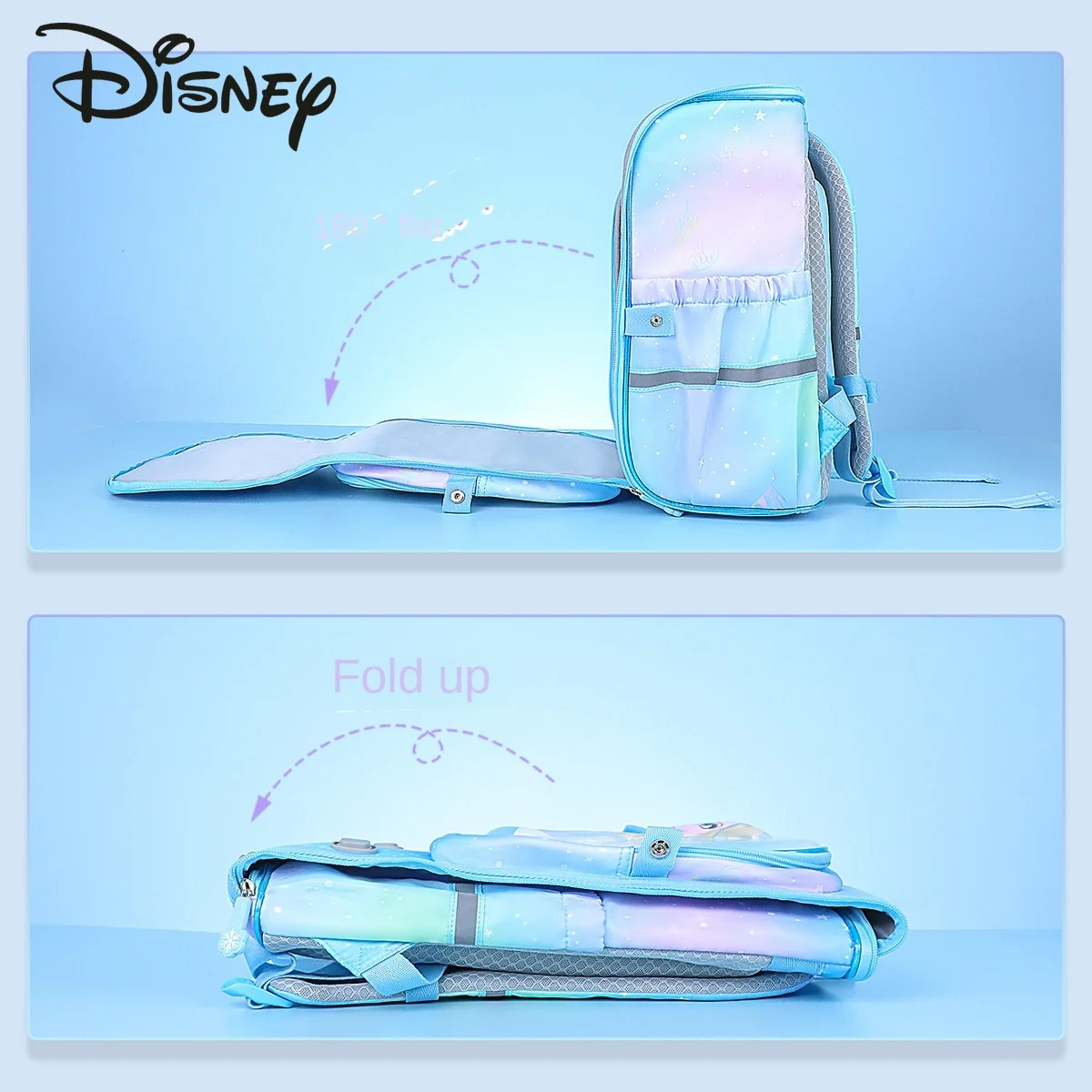 Disney New Girls' Backpack Fashion High Quality Large Capacity Student Backpack Small Fresh Versatile Children's School Backpack