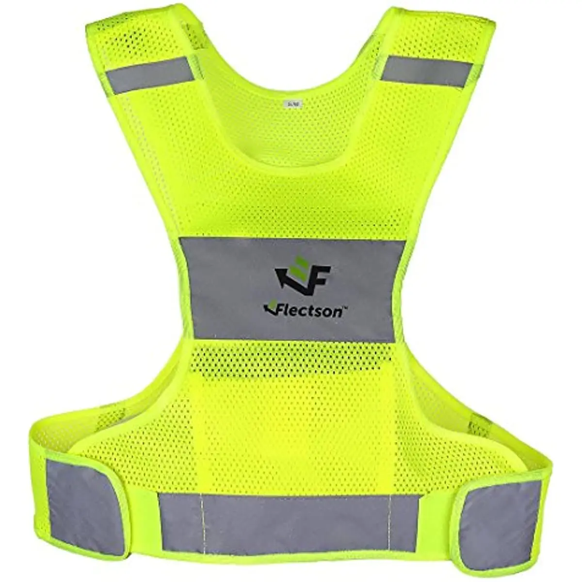 

Reflective Running Vest - 360° High Visibility Yellow Safety Vest with Adjustable Side Closure and Inside Pocket