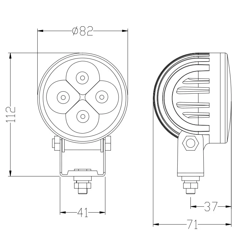 CREK 3-дюймовый сельскохозяйственный светодиодный рабочий светильник 12 в 24 В