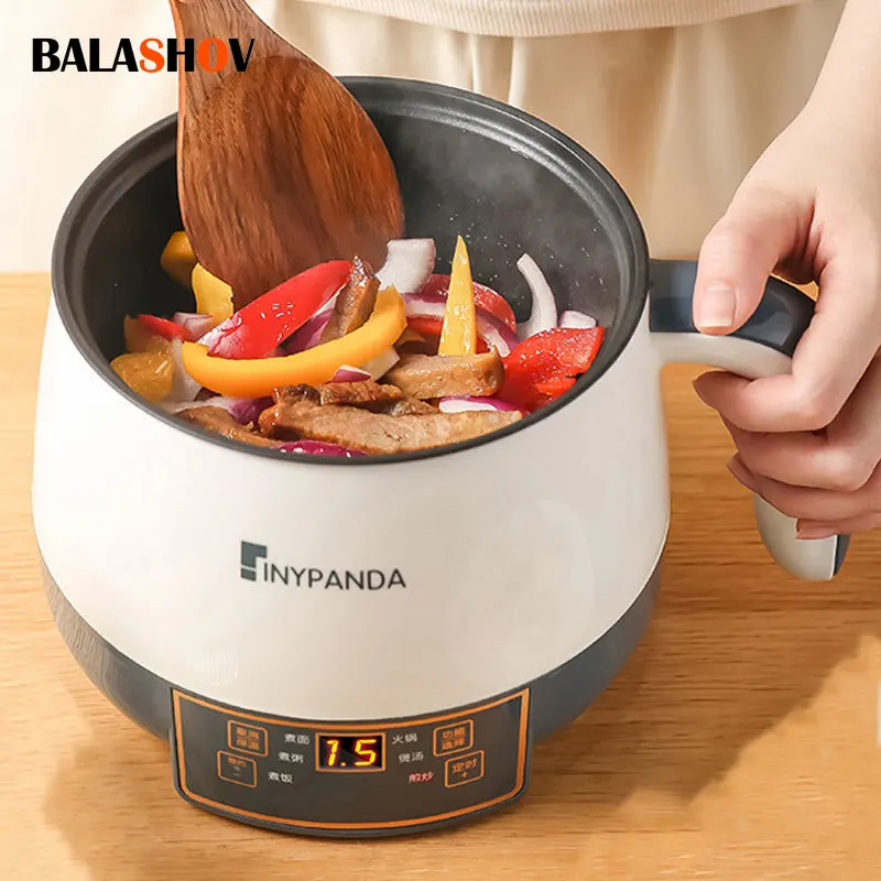 Electric Cooking Machine Household Single/Double Layer Hot Pot Non-stick Pan Multifunction Rice Cooker Student Dormitory Cooker