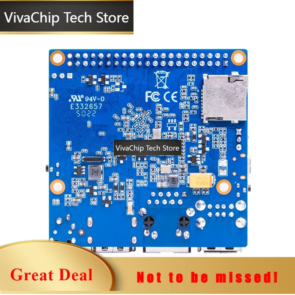 Фото VivaChip TechBanana Pi BPI-M2+ Plus Allwinner H3, четырехъядерный процессор Cortex-A7, 1 ГБ DDR3, 8 ГБ EMMC, поддержка HDMI, Wi-Fi, Bluetooth, CSI, работает с Android, Ubuntu №1