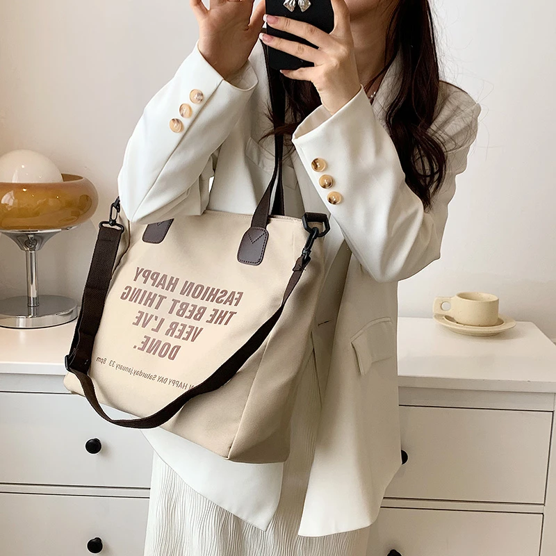

Canvas Tote Bag Large Capacity Women's Shoulder Designer Bags Replica Luxury 2022 Crossbody Tote Bags for Women Sac A Main Femme