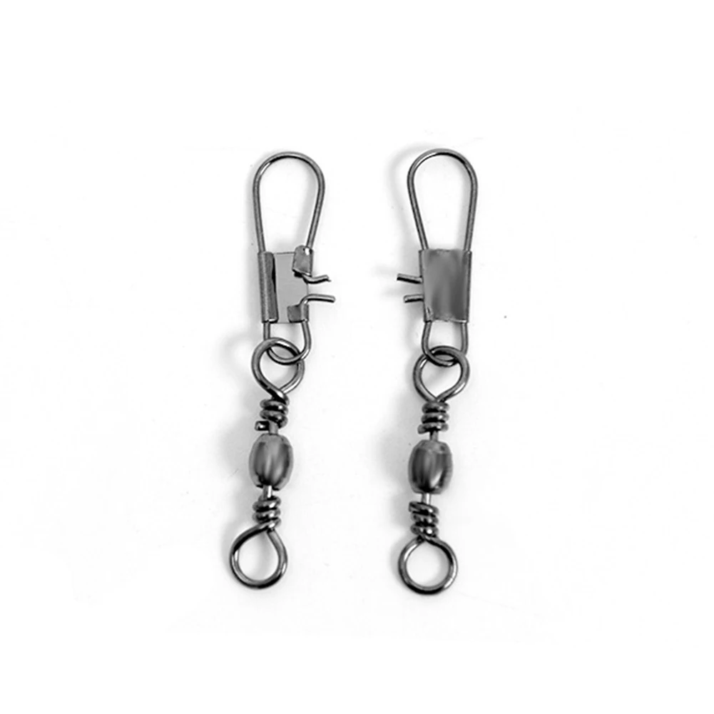 

200pcs Fishing Snap Link Swivels Sea Carp Pike Rigs Terminal Tackle Rigs Iron Connector Pesca Iscas Fish Tackle Tools Accessory