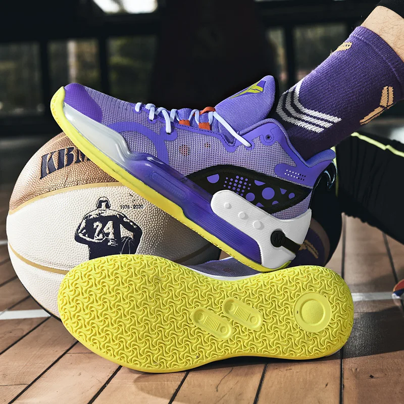 Lightweight high rebound actual basketball shoes men's sneakers