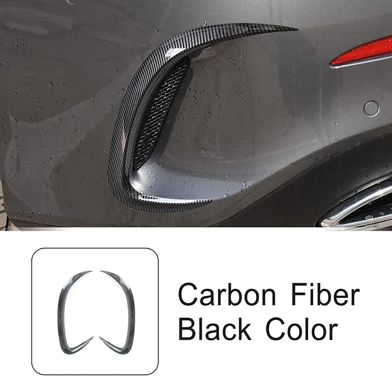 

Для Mercedes Benz A Class W177 Sedan 2019-22 Автомобильный задний бампер, боковое вентиляционное отверстие, нож, спойлер, накладки, аксессуары с углеродным узором