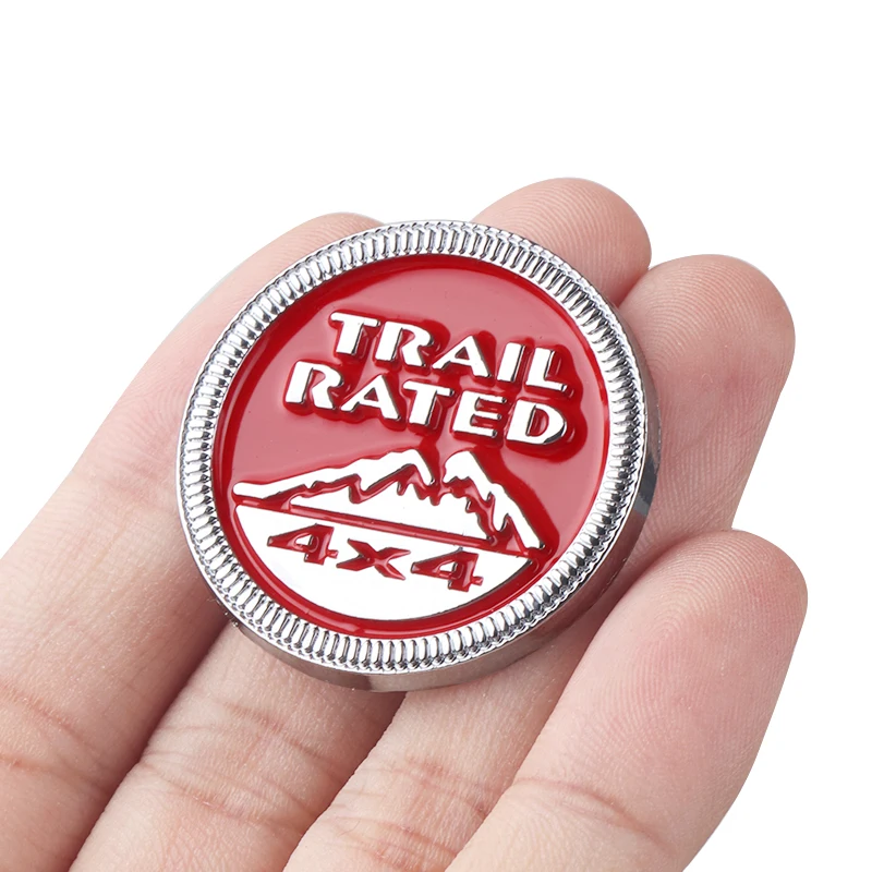 

3D металлический значок на кузов автомобиля, наклейка 4X4, эмблема с рейтингом Trail, наклейка для JEEP Grand Cherokee Wrangler Patriot Renegade, автоаксессуары