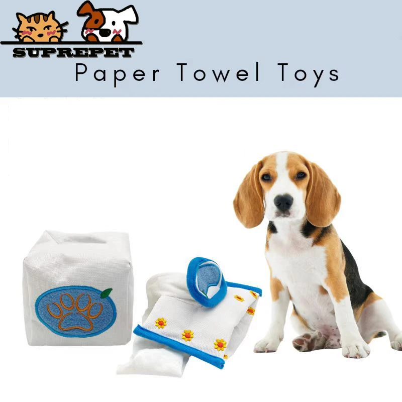 

Suprepet Durable Cloth Chewing Toy Soft Cleaning Toys Interactive for Puppy Cute Dogs Tissue Pattern Pet Accessories Supplier