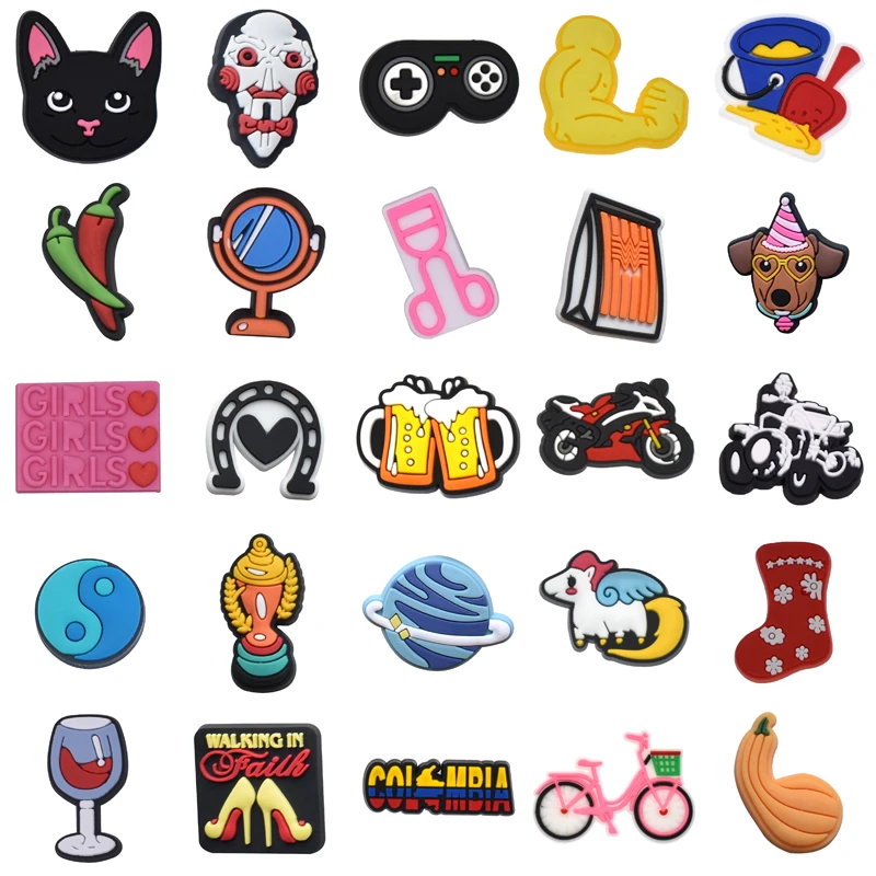 

Decorations for Crocs Men Wholesale Bulk Boy Gifts Girl Kids Women Charm Shoes Accessories Para Pins Shoe Charms Set Jeans Packs