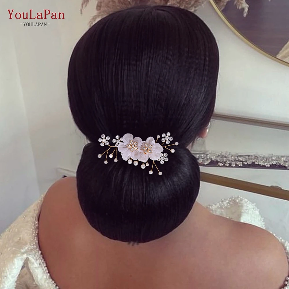 YouLaPan HP151 искусственный цветок, расческа для головы, женские заколки для волос, свадебный головной убор для вечеринки, аксессуары для девушек