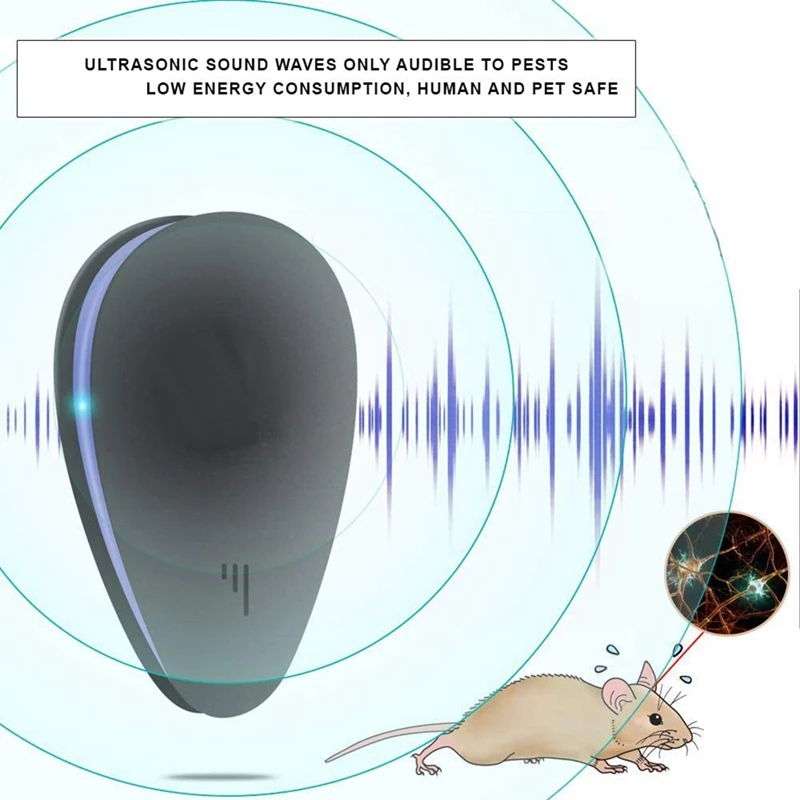 Ультразвуковой отпугиватель вредителей X6 Units Repellent Plug для мышей крыс пауков