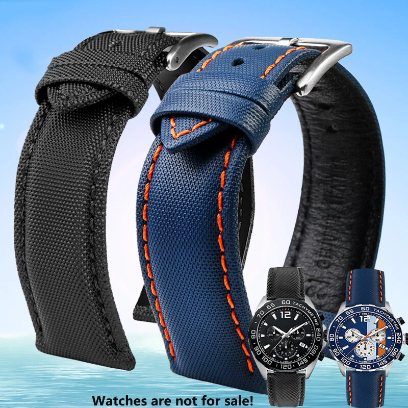 Фото Нейлоновый ремешок для часов 20 мм 21 мм 22 мм 23 мм 24 мм для TAG HEUER Formula F1 Aquaracer Carrera Спортивный нейлоновый браслет для Seiko Mido CASIO №2