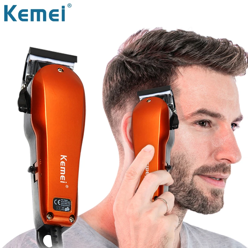 

Kemei Barber Hair Clipper Trimmer Steel Blade Electric Grooming Trimmers Shaver Men's Corded Fast Hair Cutting Machine