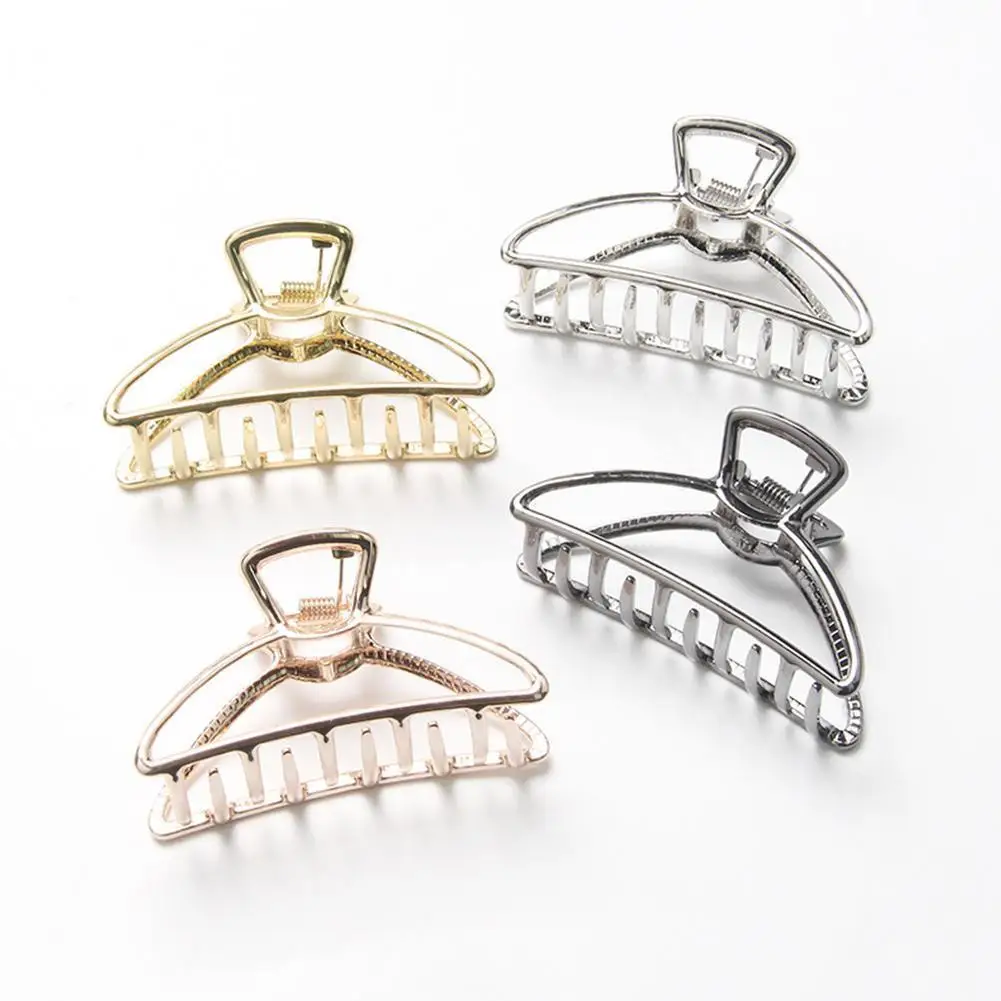 

Модные металлические заколки для волос для женщин и девочек, геометрические Простые полые заколки для волос, аксессуары для волос O9V1