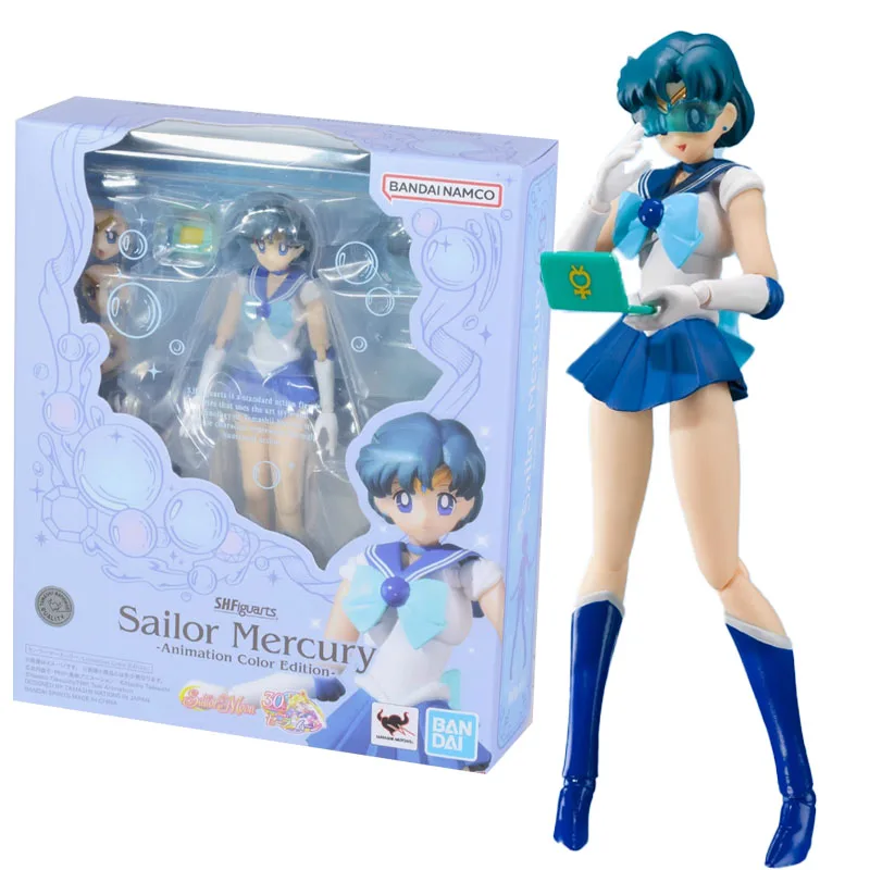 Фото Bandai натуральная фигурка Сейлор Мун аниме SHF Сейлор Чиби Мун Венера анимация цветная коллекция модель экшн-фигурка детские игрушки №4
