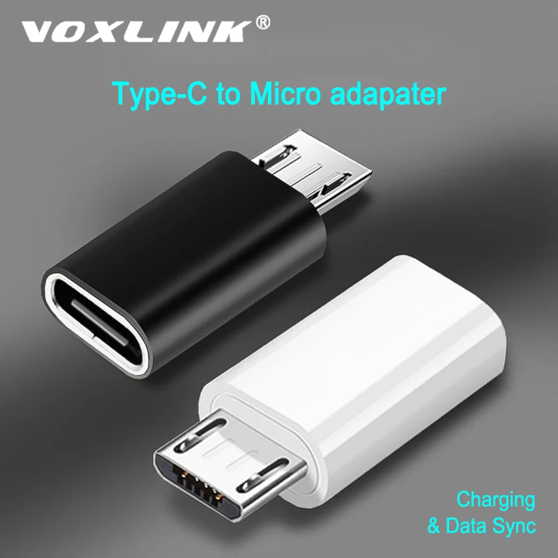 Адаптер VOXLINK с Micro USB на Type C разъем для синхронизации данных конвертер подходит
