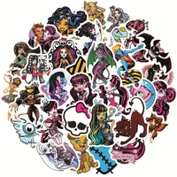 103050pcs cartoon anime monster high graffiti stickers for guitar laptop mobile phone toys pvc sexy stickers wholesale