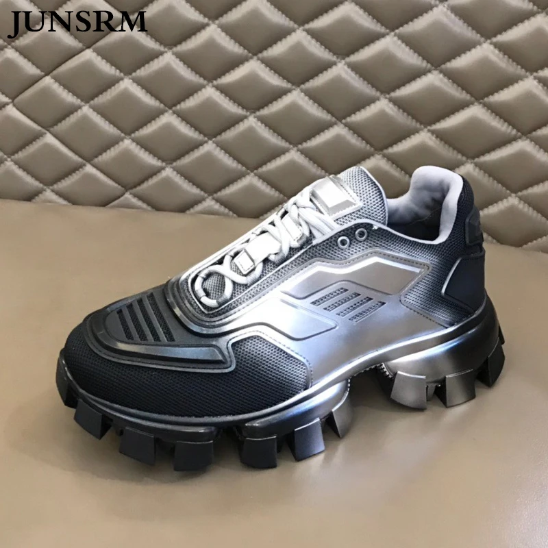 

Hot Sale Luxury Fashion Robot Sneakers Men Thick Sole Platform Breathable Flat Shoes For Male 2023 New Casual Lace-up Run Shoes
