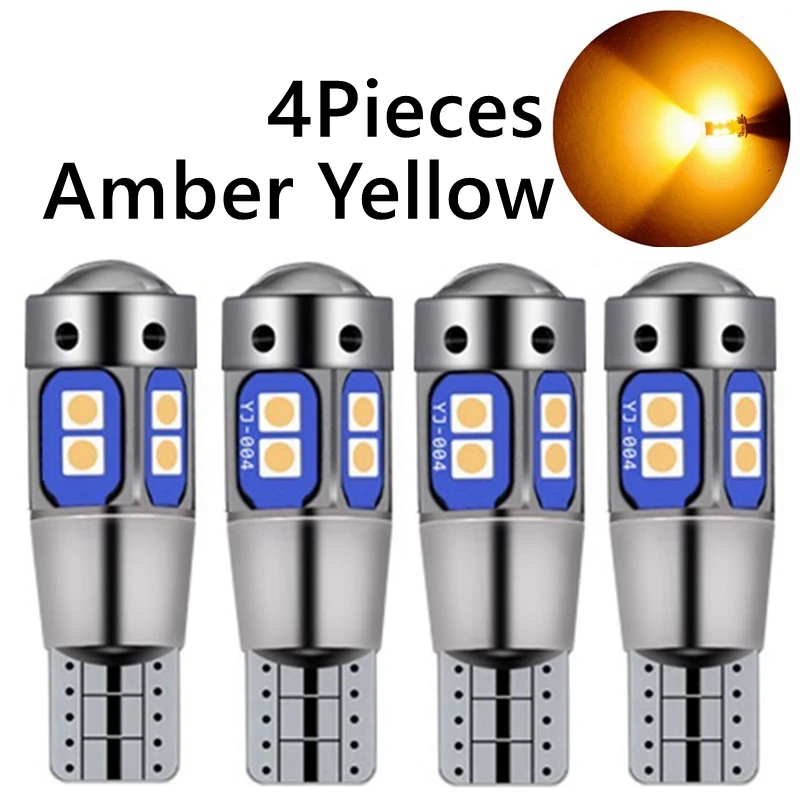 

2 шт. T10 LED W5W Светодиодные лампы WY5W 168 Супер Яркие Автоматические Парковочные Огни Поворотная Боковая Лампа Canbus Интерьер Автомобиля Чтение Купольные Лампы 12 В