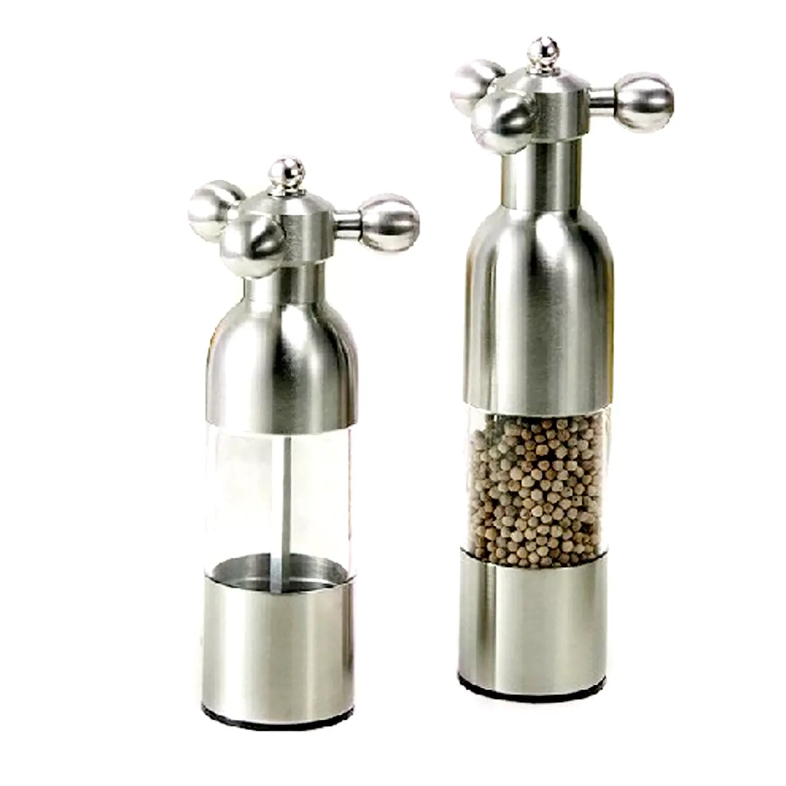 

Мельница для перца с ручным управлением в форме клапана крана, ручная мельница для соли из нержавеющей стали, безопасная для пищевых продук...