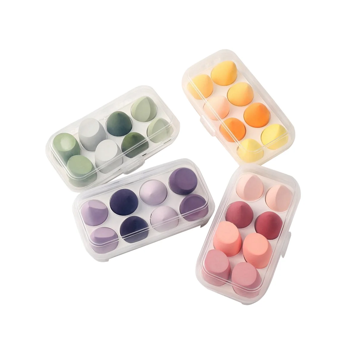 

4 Boxes Of 8 Packs Makeup Sponge Beauty Egg Makeup Puff Sponge Puff Makeup Accessories Beauty Tool
