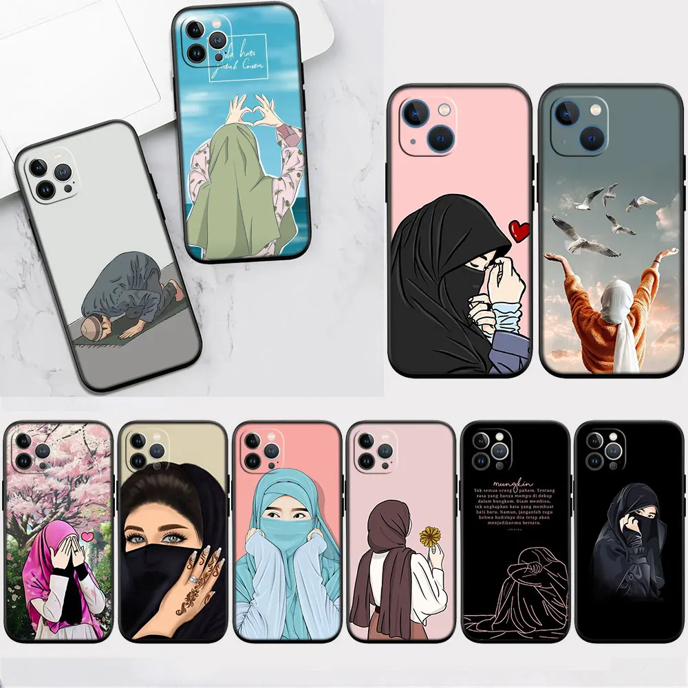 

ZJ64 Muslim Islamic Girls Hijab Case for Redmi 6 6A 7 7A 8 8A 9 9A 9C 9T 10 10C 10A 10X S2 NFC Plus Pro Prime K20 K30 K40