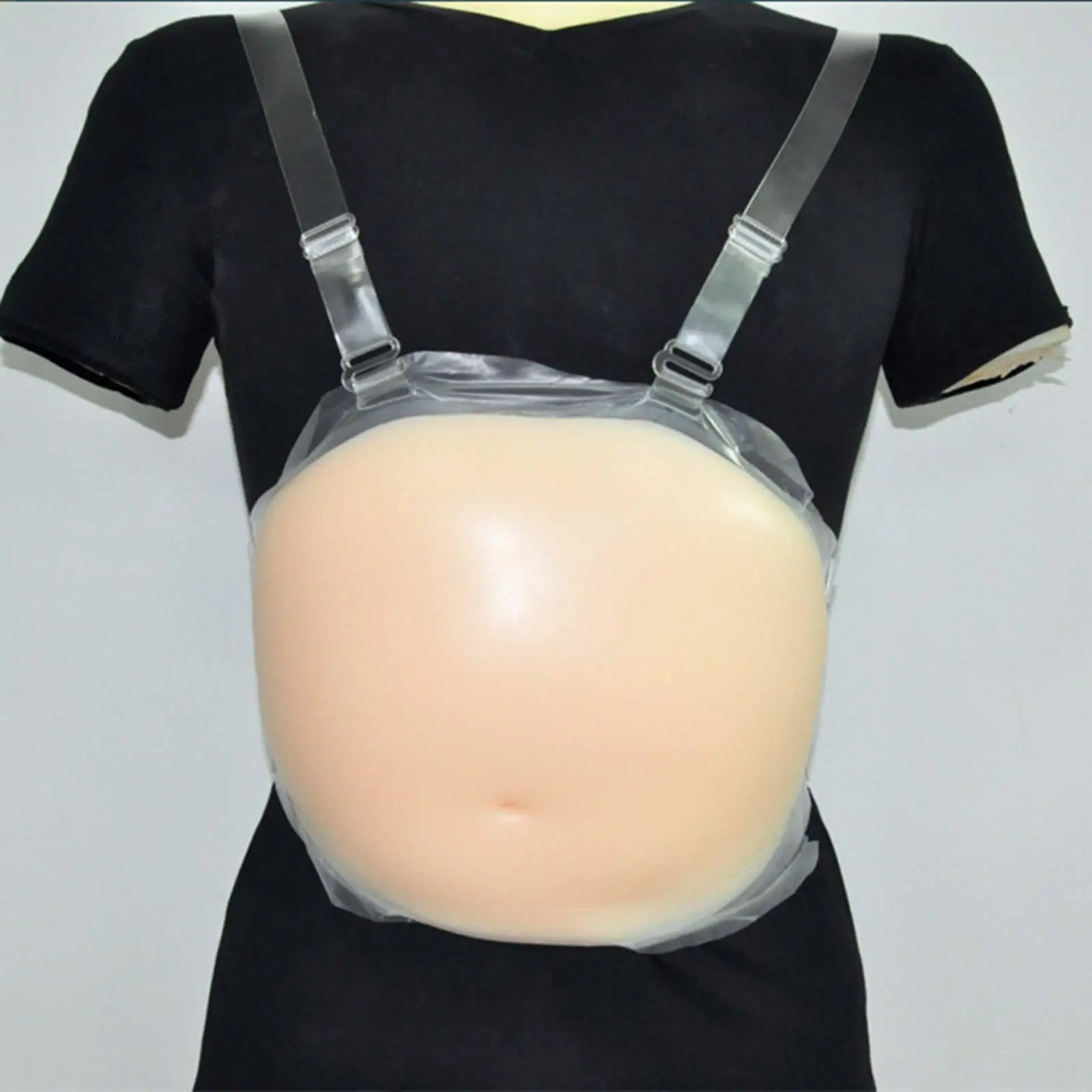 Fake  Belly Bump Skin Color Lifelike Flexible False Baby Tummy for Props Actor Performance Costume Cosplay Advertising images - 6