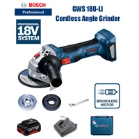 bosch gws 180 li cordless angle grinder brushless cutting polisher 18v angle grinder bosch professional power tools a battery
