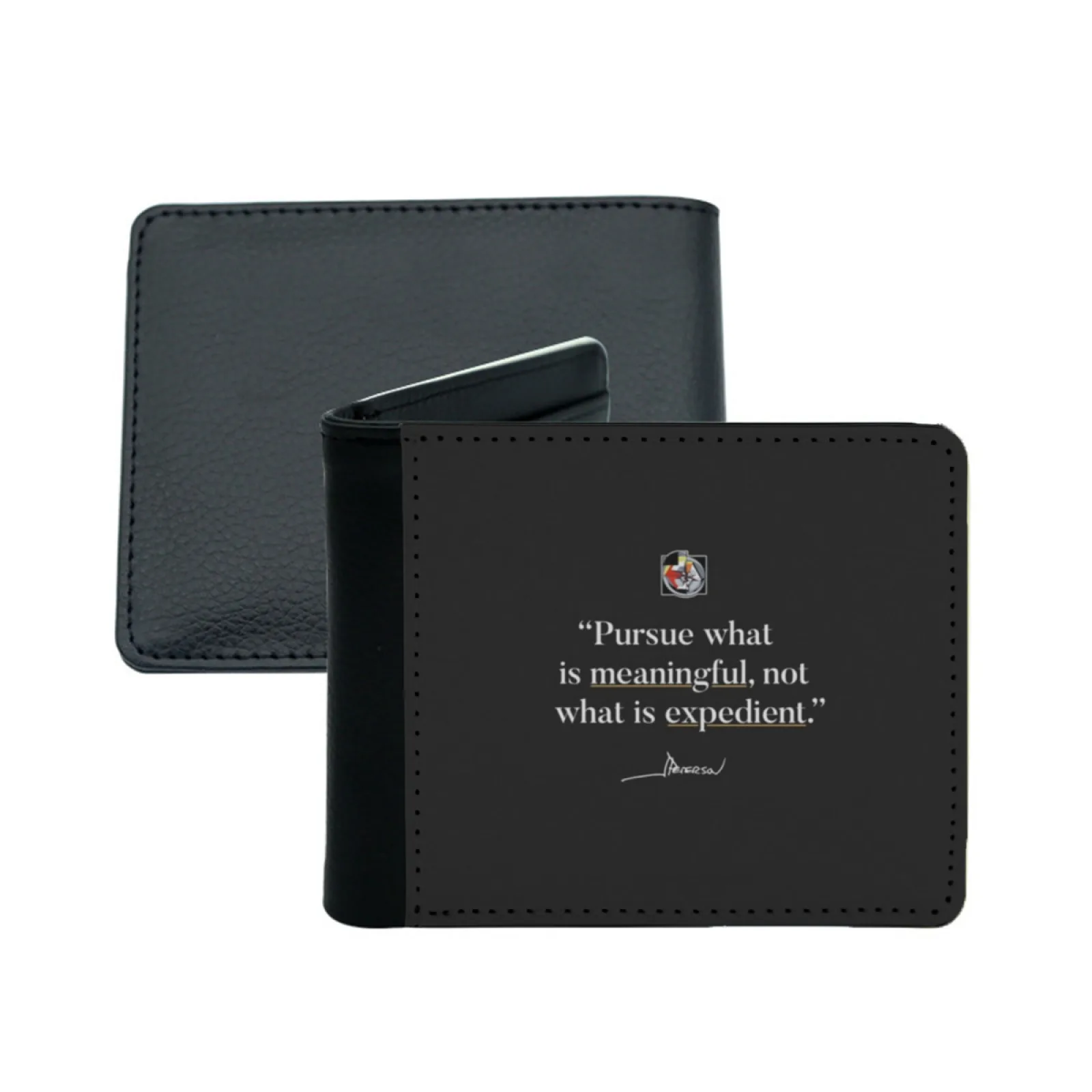 Pursue What Is Meaningful Peterson Мужской кошелек из искусственной кожи Многофункциональный