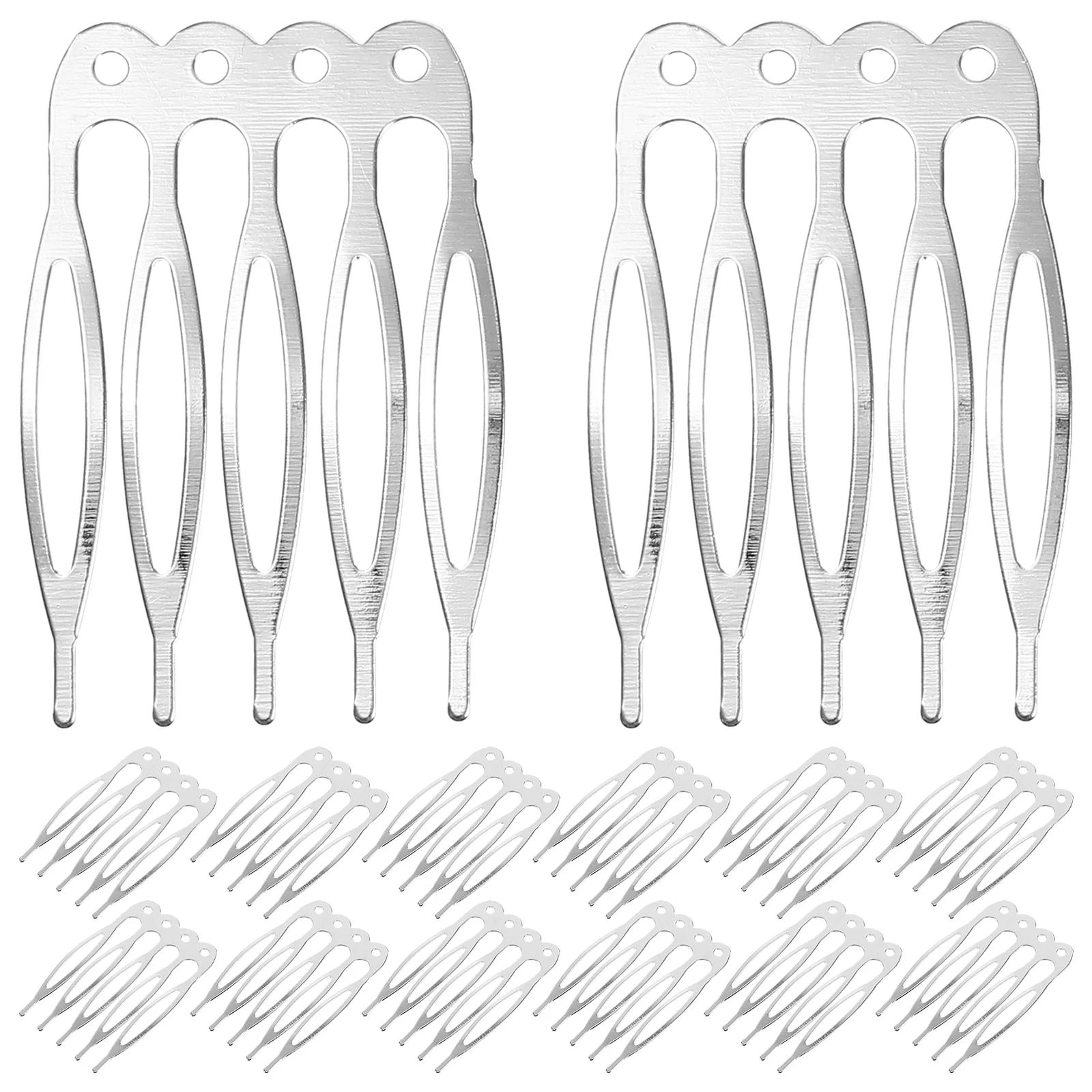 

50 шт Вечерние металлические гребень для волос для невесты зажимы