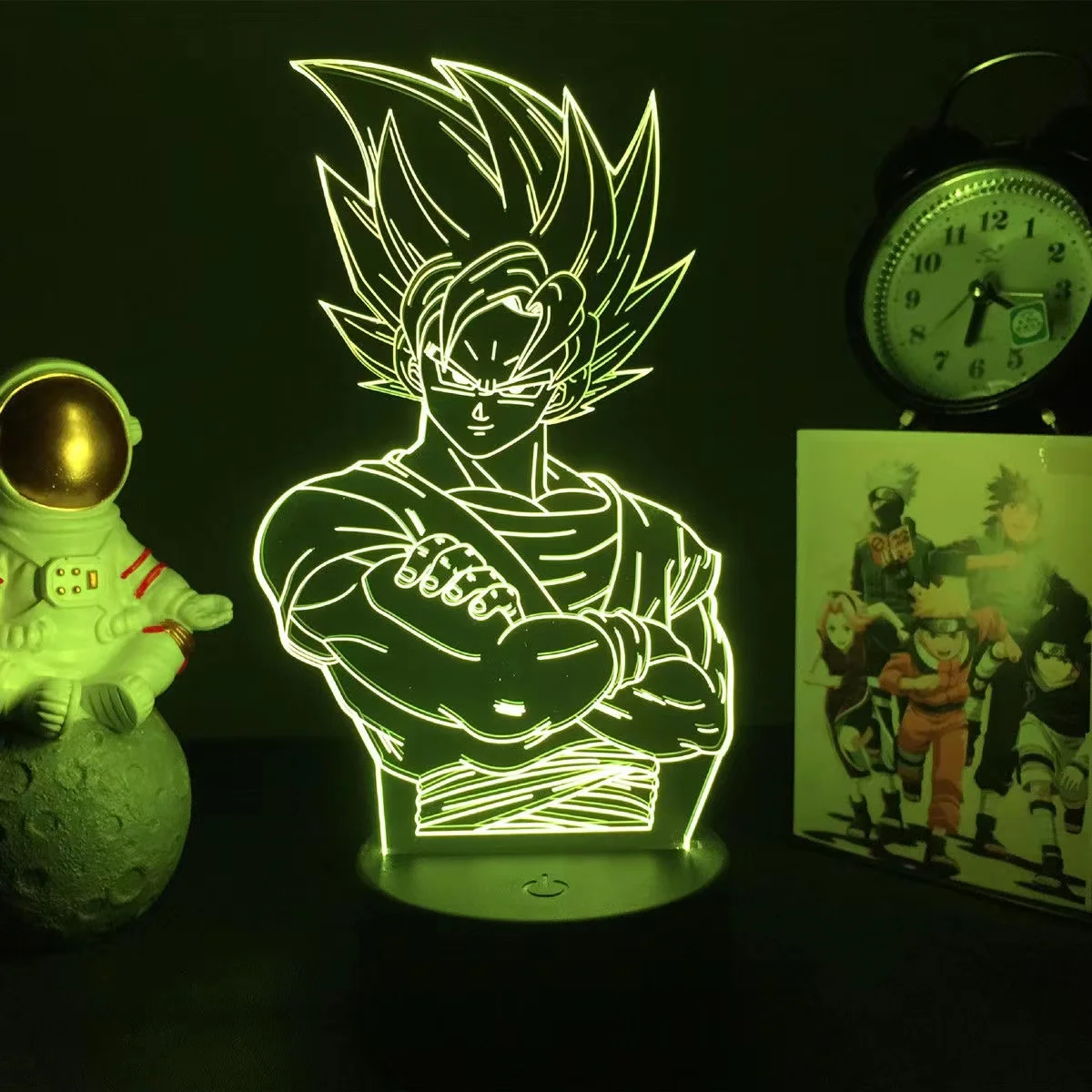 Anime Vegeta Cartoon 3D Led Light Anime Figure Night Light Dragon Ball Z King Childhood Son Goku GK Desk Lamp Decor Gift