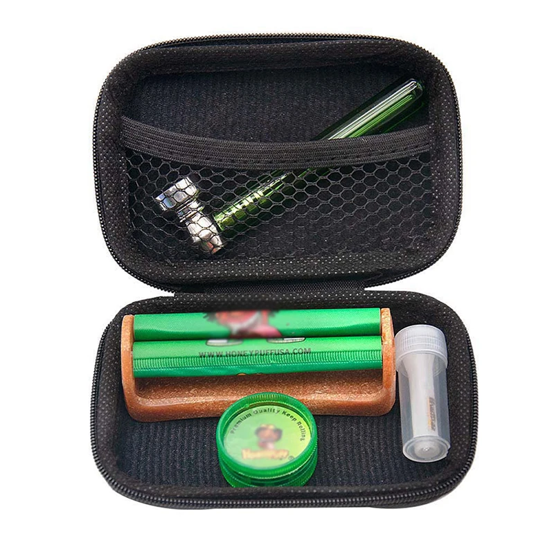 

78 mm Plastic Cigarette Rolling Machine Kit, Cigarette Roller with Herb Grinder, Metal Pipe Tube, Storage Carrying Case