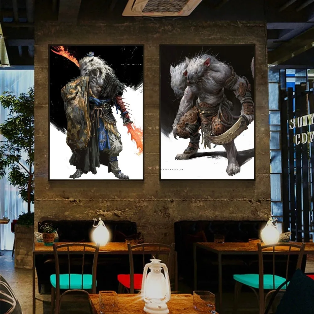 B-BlackMyth WuKong постер с изображением монстра плакаты Наклейки для оформления игровой