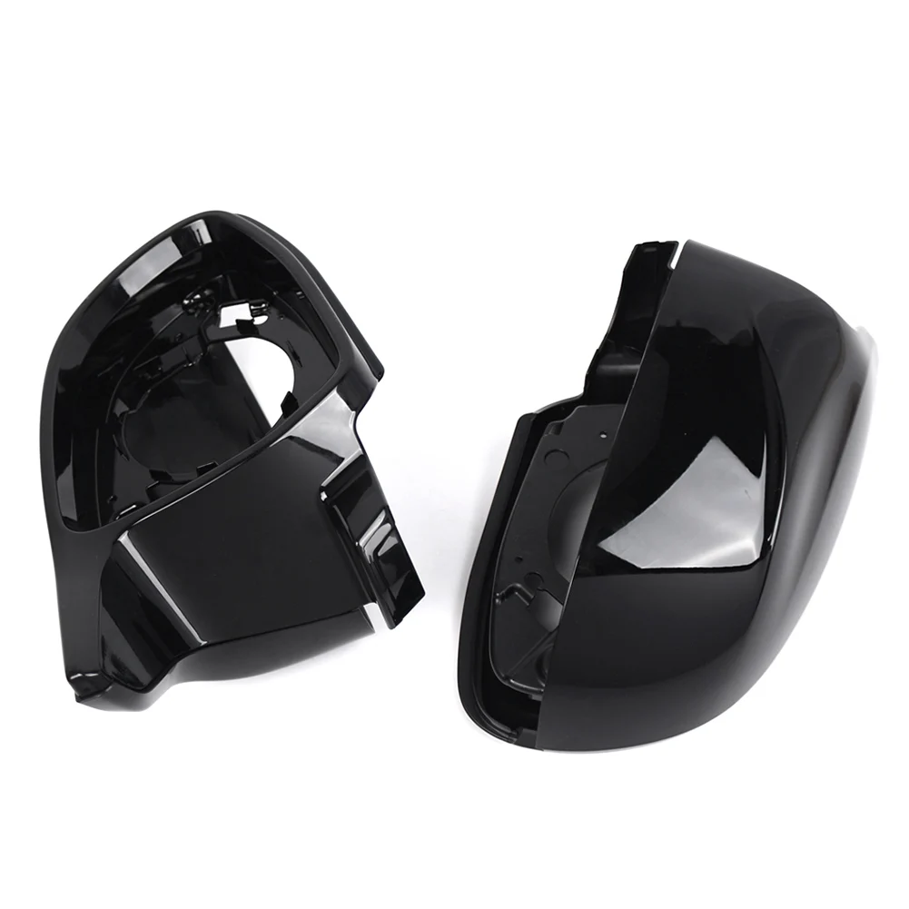 Глянцевое черное автомобильное боковое зеркало заднего вида крышка зеркала
