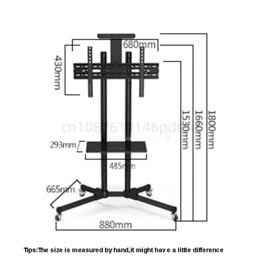 Подставка для телевизора высотой 1 8 м кронштейн крепления на стойке с колесиком