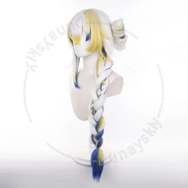 Фото Парик для косплея Arknights Shu Lunar New Year Limited Edition с длинной кружевной передней прядью, сеткой-розой и термостойким волокном №4