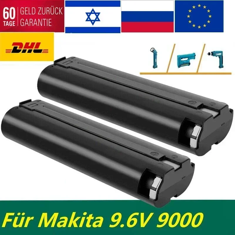 Аккумулятор для Makita 4000 мАч 9 6 в 9000 9001 9002 9033 9600-2 191681-4 6096D 4390D 5090D 8402VD ML902 аккумулятор