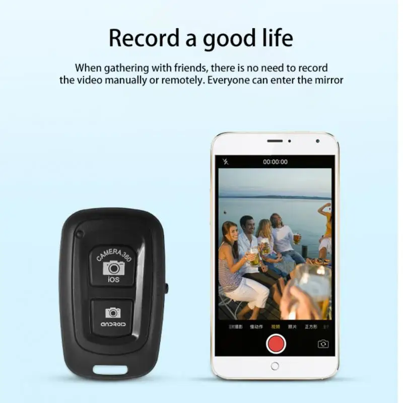 

Bluetooth-compatible Remote Control Button mini Wireless Controller Self-Timer Camera Stick Shutter Release Phone Monopod Selfie