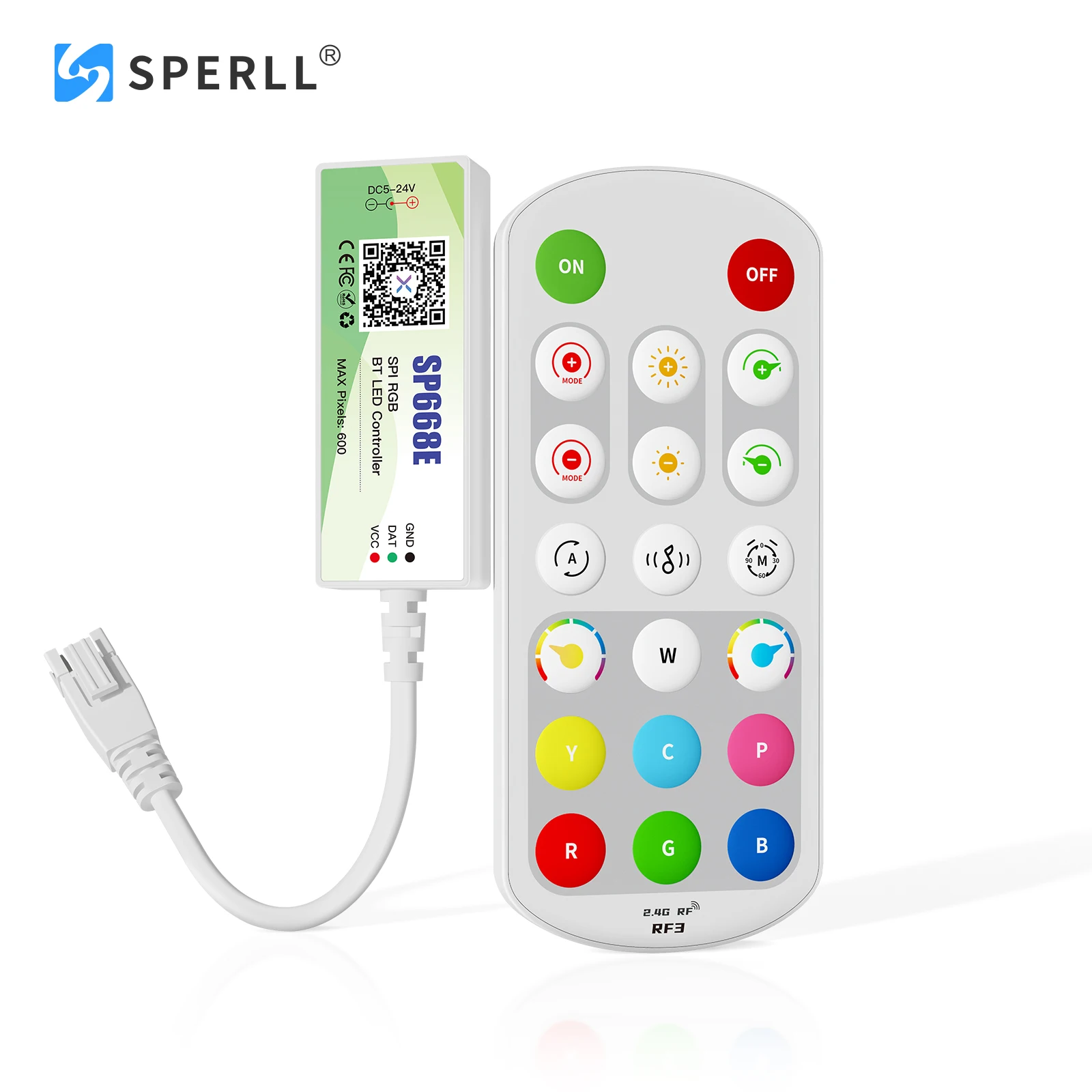 SP668E WS2811 WS2812B RGB светодиодный контроллер приложение 2 4G RF пульт дистанционного