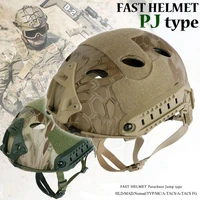 airsoft military tactical pj type fast jumping helmet cs wargame army hunting paintball protective accessories fast pj helemt