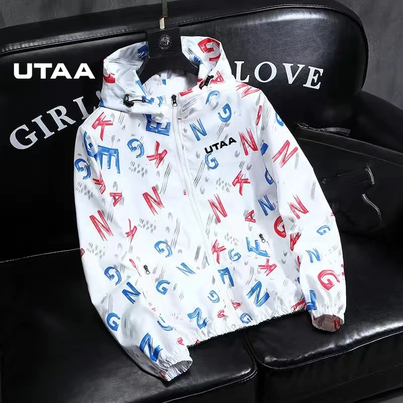 

Jackets 2023 UTAA Spring Malbon Golf New Jackets Men's Golf Wear Coat Men's Jacket Windbreak Horse Golf Wear Men Golf Clothing