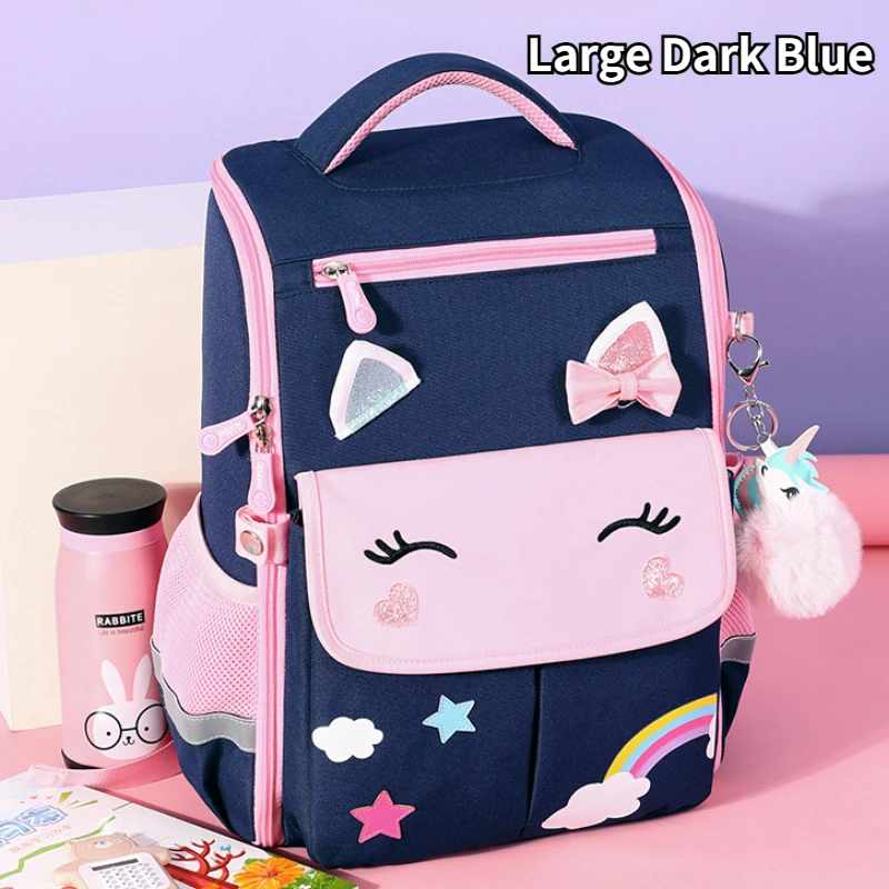 New Primary School Schoolbag Cartoon Unicorn Dinosaur Children Shoulder Bags Large Capacity Girl Boy Backpack Hot