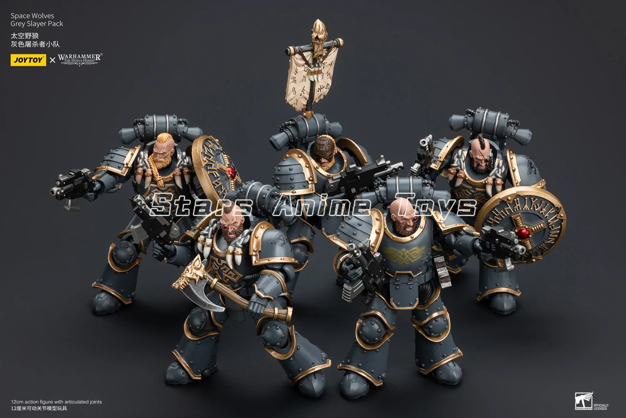 Фигурка 118 JOYTOY Warhammer The Horus Heresy Space Wolves Grey Slayer Pack, оригинальная игрушка (art.: 3920db8ea4ae5) - 3920db8ea4ae5