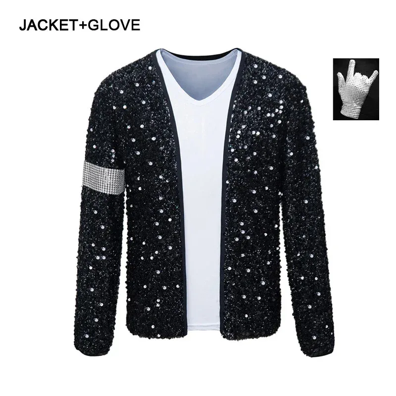 Фото Пальто MJ Michael Jackson, джинсовая куртка Billie, перчатки, детский праздничный костюм для косплея, одежда, детские комплекты 2024, футболка NM28 №2