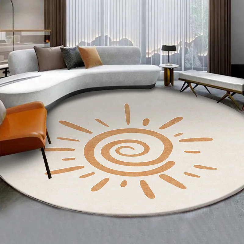 

Имитация кашемира ручная роспись круговой ковер для детской комнаты искусственный мягкий ковер для гостиной декоративные татами