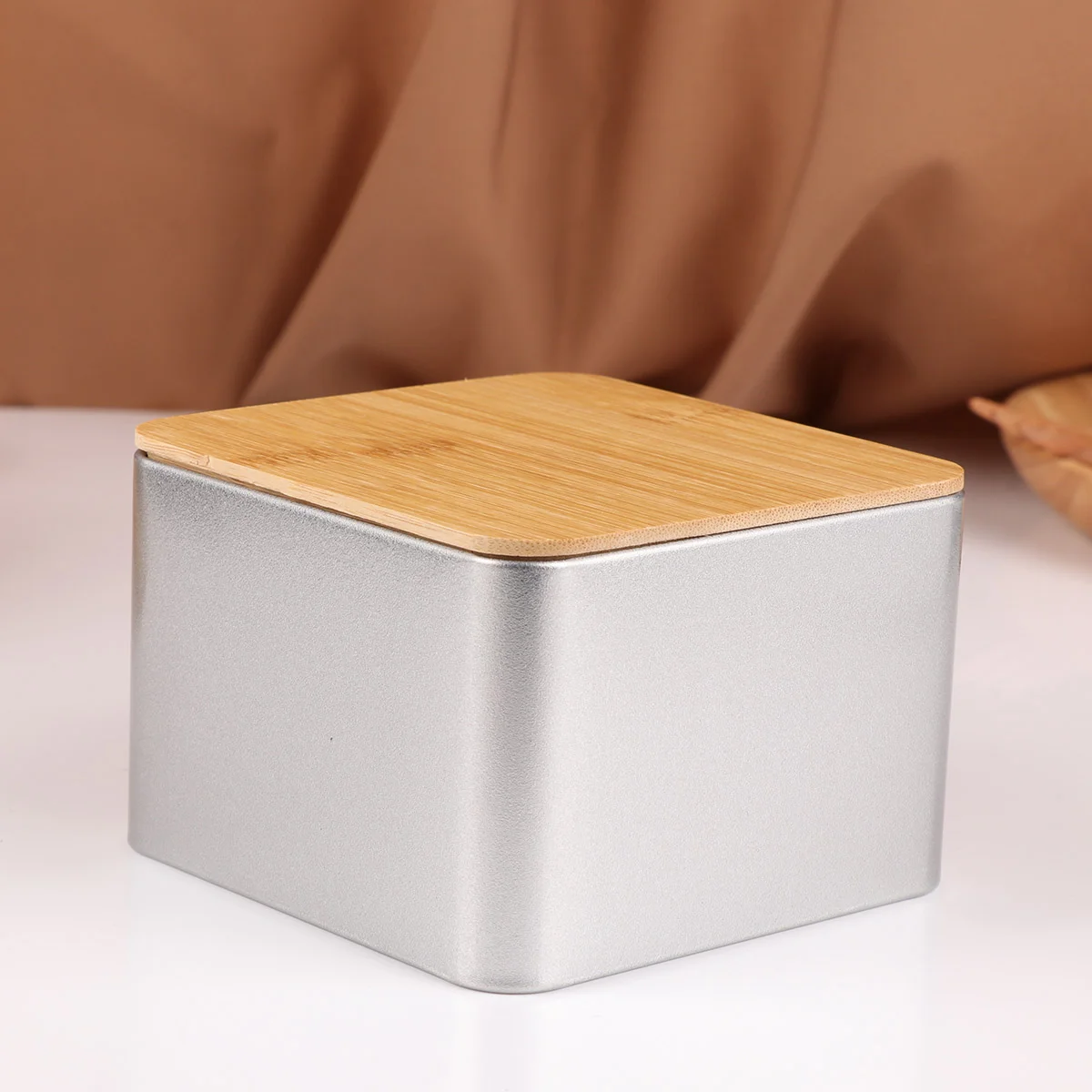 

Tins Box Tin Cookie Container Metal Giftlids Tinplate Small Storage Candy Packaging Tea Square Cansempty Containers Can