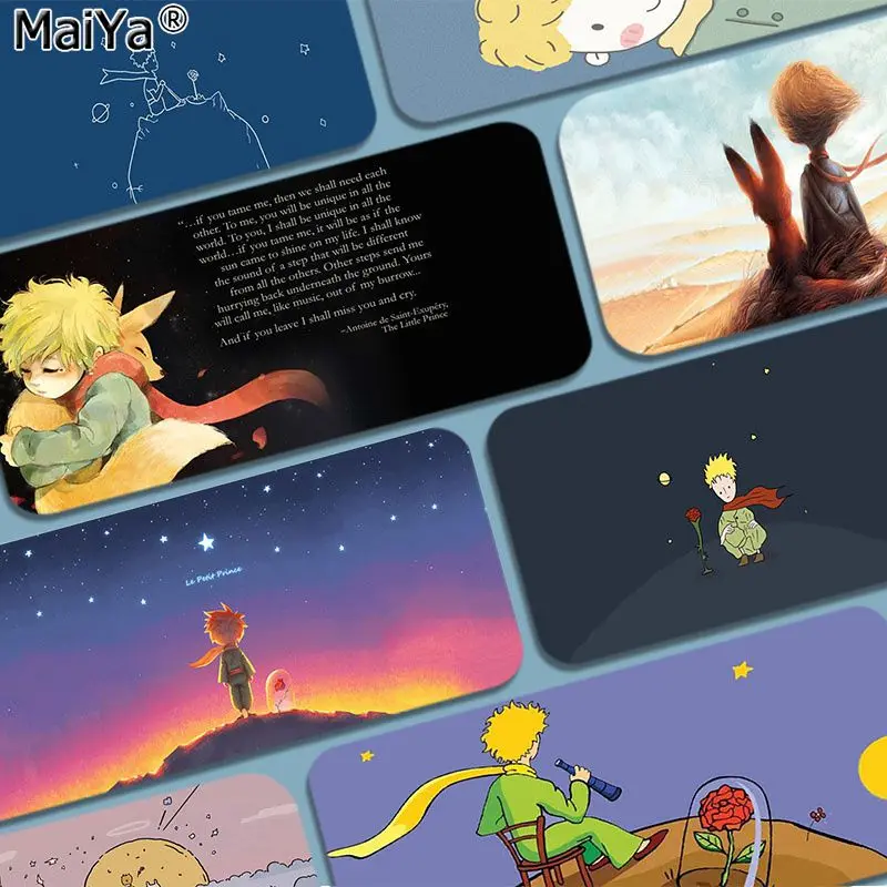 

The Little Prince and The Fox Custom Skin Gaming Laptop Computer Desk Mat Mouse Pad Mouse Mat Notbook Mousepad Gamer Desktop Mat